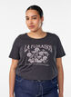 T-Shirt mit Print, Grau, Model image number 0