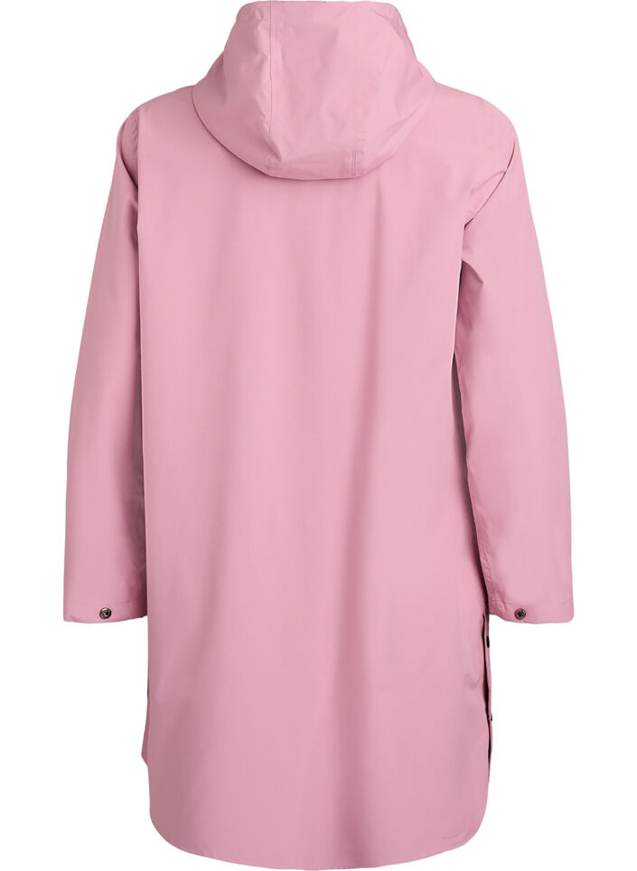 Regenjacke mit Taschen und Kapuze, Rot, Packshot