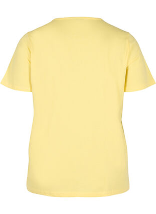 T-Shirt mit Lochstickerei und kurzen Ärmeln, Goldfinch Mel., Packshot image number 1