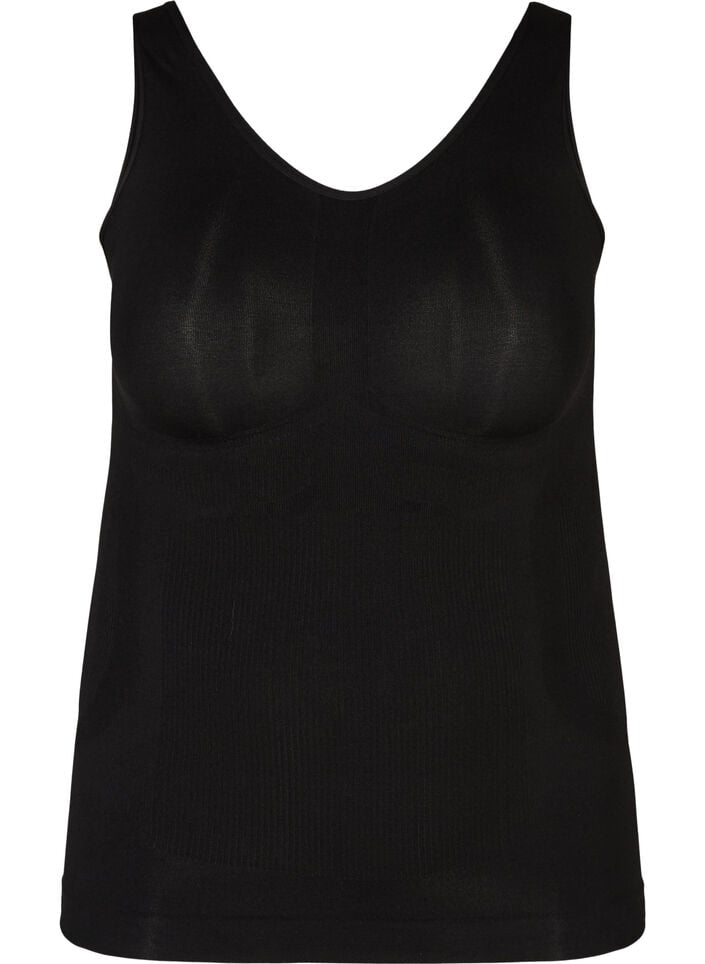Shapewear Top mit breiten Tr&auml;gern, Schwarz, Packshot image number 0