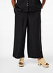 Lockere Hose mit elastischem Bund und Taschen, Schwarz, Model image number 2