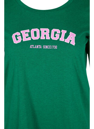 Baumwoll-T-Shirt mit Aufdruck, Jolly Green Georgia, Packshot image number 2