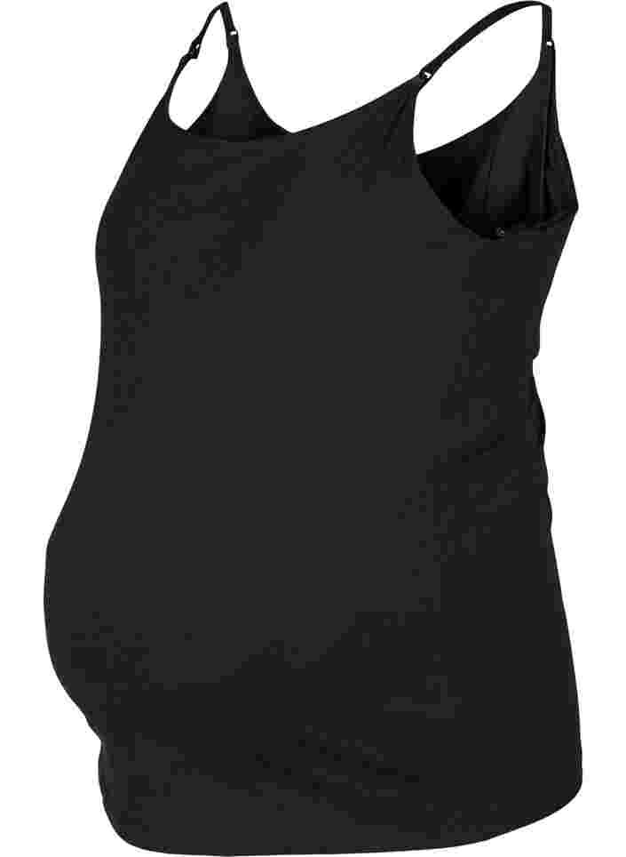 Schwangerschaftstop mit Stillfunktion, Black, Packshot image number 0
