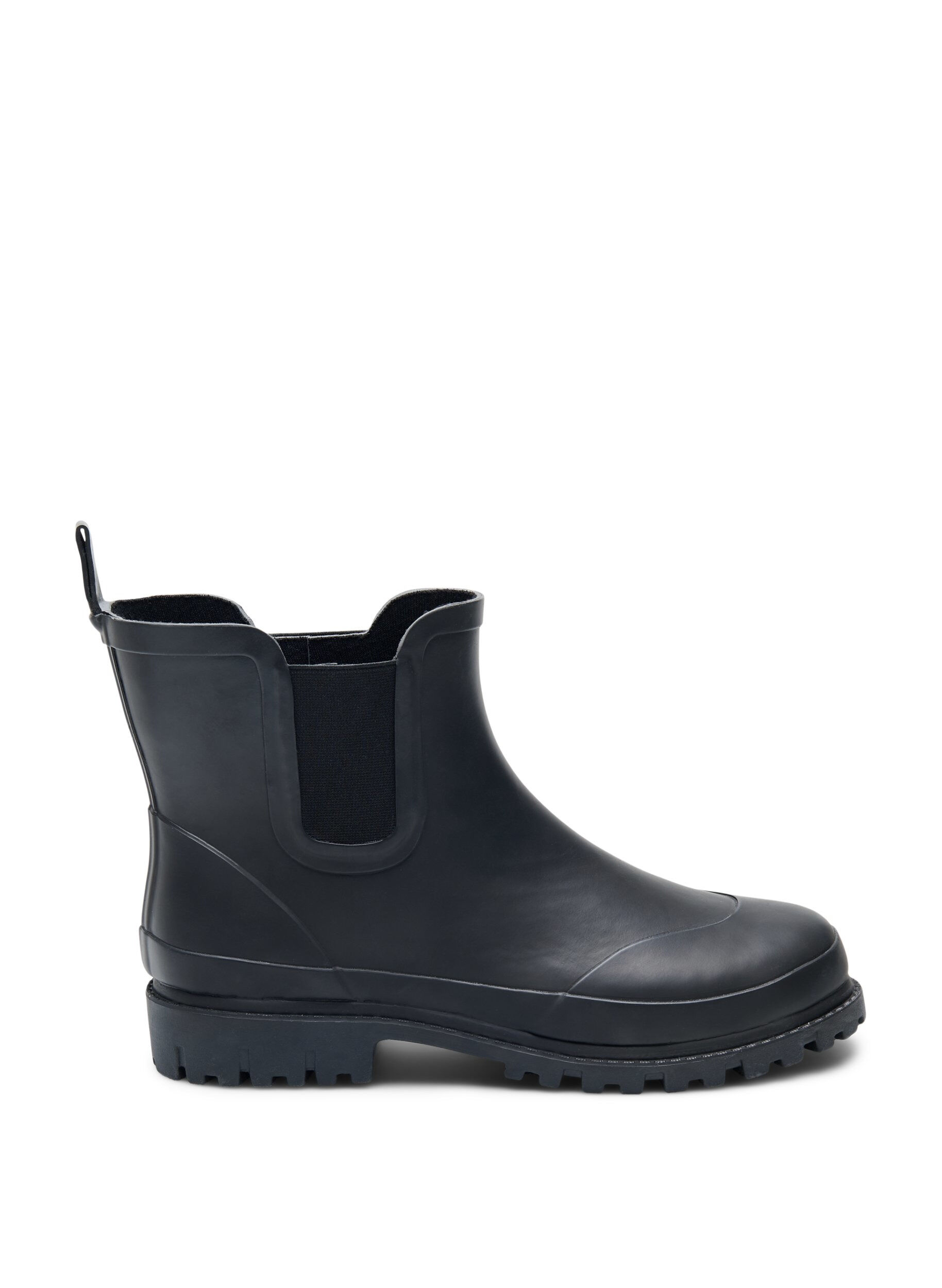Zizzi Kurze breite Passform Gummistiefel, Black, Packshot image number 0