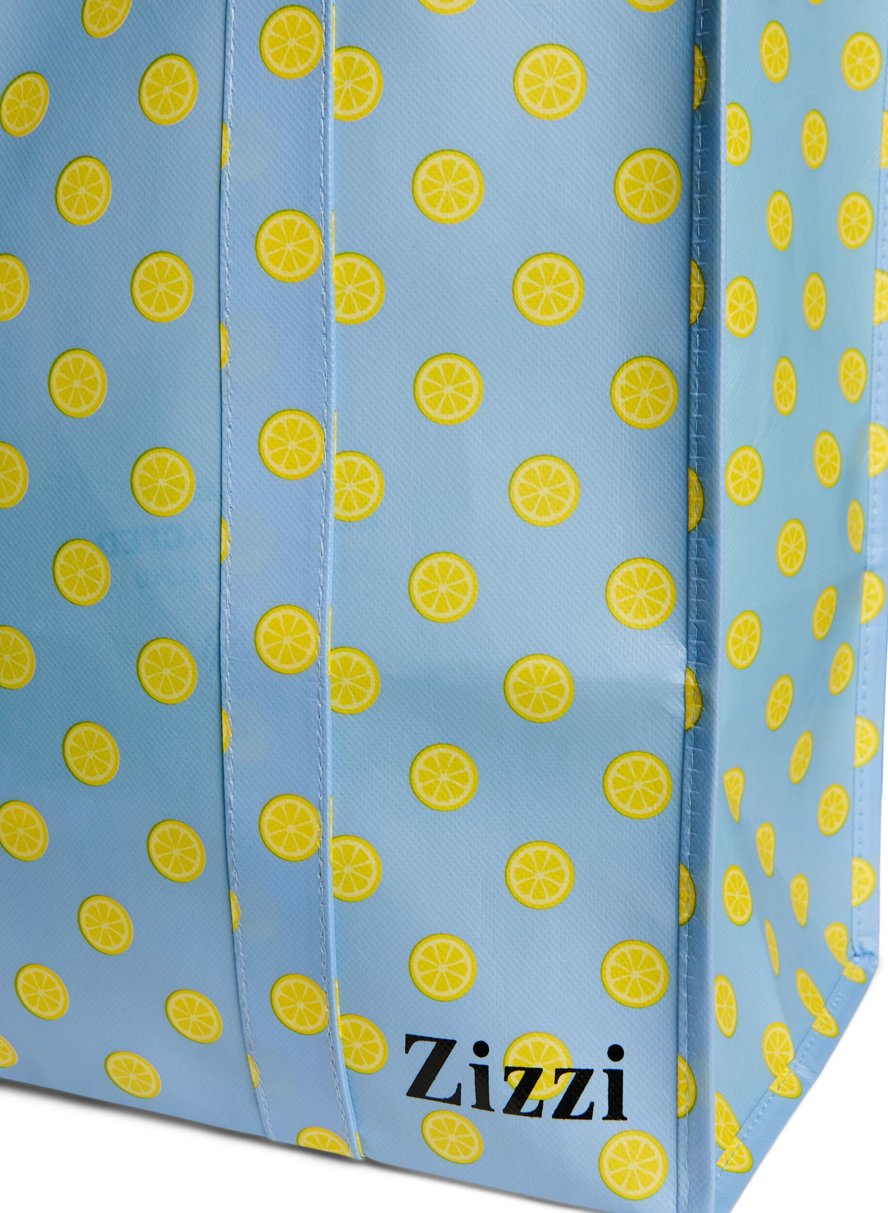 Zizzi Einkaufstasche mit Rei&szlig;verschluss, Blau, Packshot image number 2
