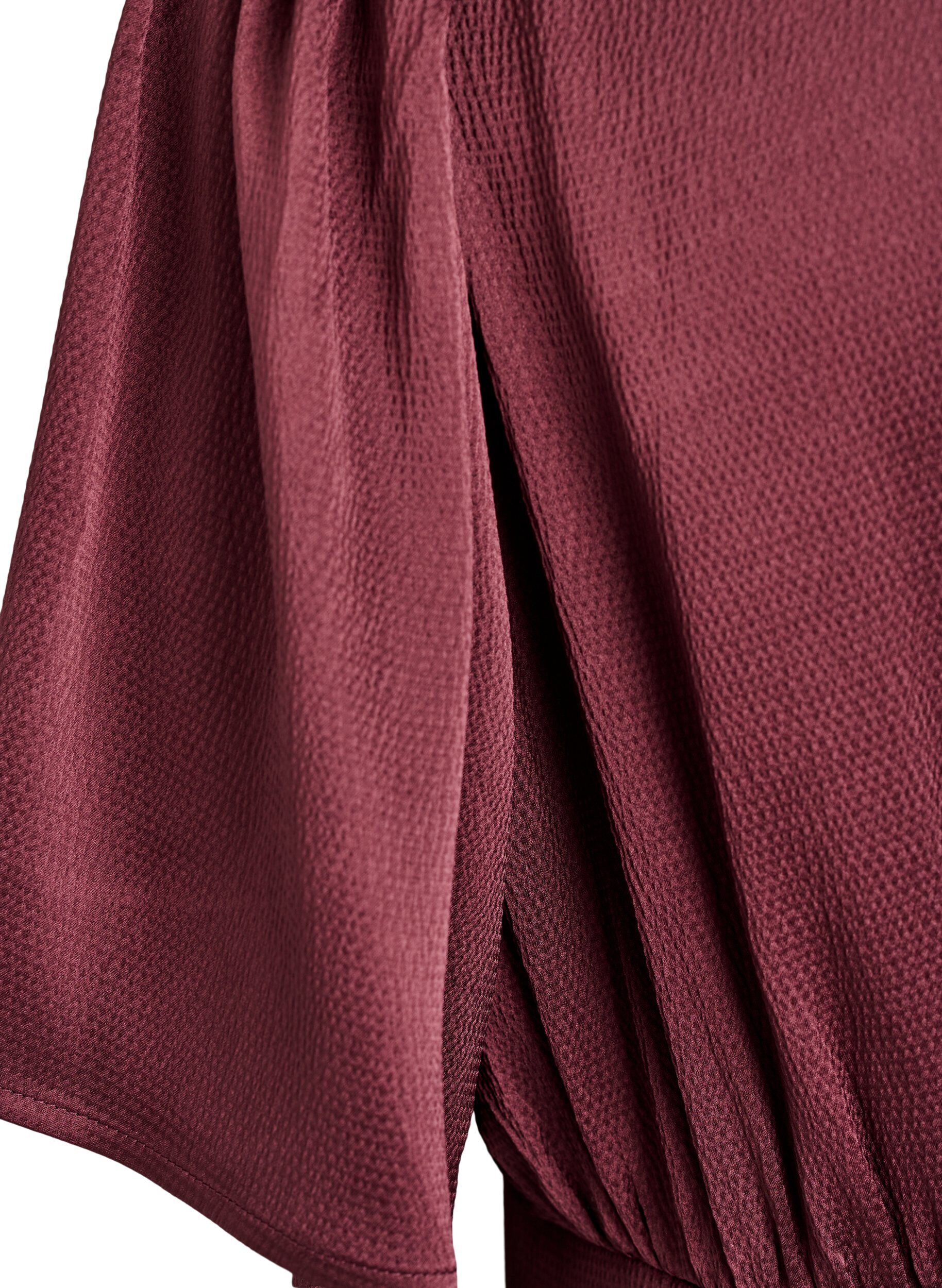 Zizzi Empire-Partykleid in Midil&auml;nge, Dunkles Bordeaux, Packshot image number 3