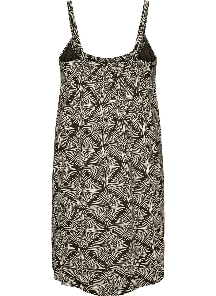 Midi-Tr&auml;gerkleid aus Bio-Baumwolle, Schwarz, Packshot image number 1