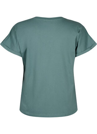 T-Shirt aus Bio-Baumwolle mit Lochstickerei, Sea Pine, Packshot image number 1