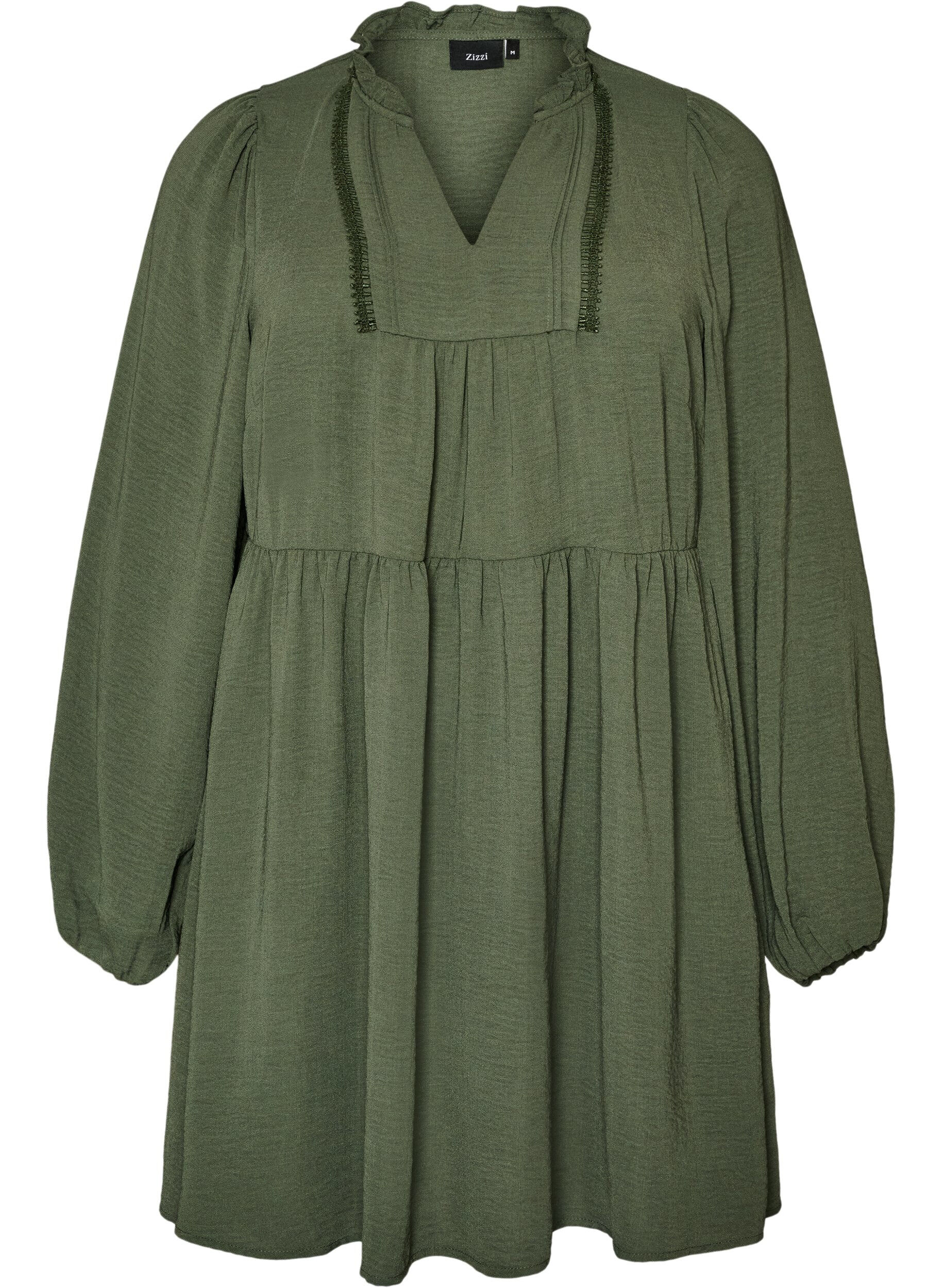 ZizziA-Linien-Kleid mit Empire-Linie, Gr&uuml;n, Packshot image number 0