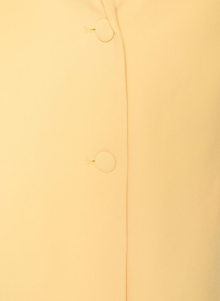 Klassischer Blazer mit Knopfverschluss, Gelb, Packshot image number 2
