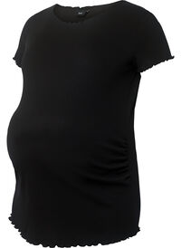 Schwangerschafts-T-Shirt in Ripp