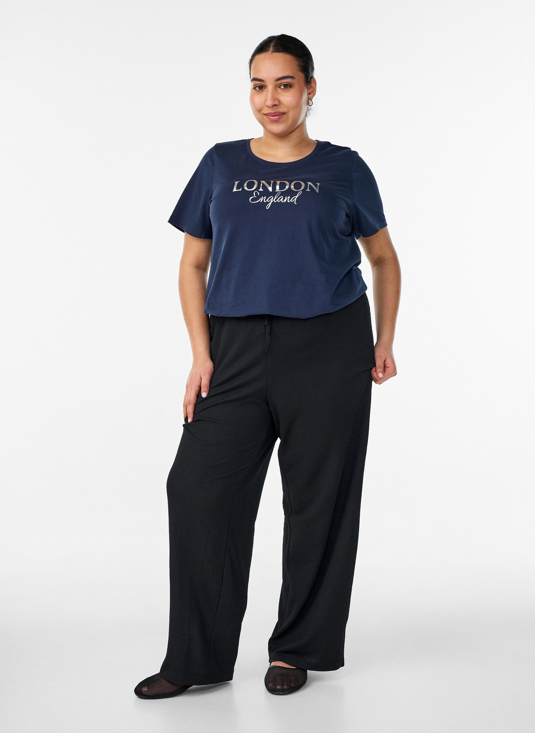 ZizziT-Shirt mit Print, Blau, Model image number 1