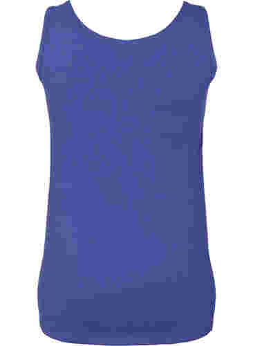 Einfarbiges basic Top aus Baumwolle, Deep Cobalt, Packshot image number 1