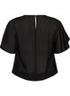 Bluse mit Ballonform und Fl&uuml;gel&auml;rmeln, Schwarz, Packshot image number 1