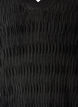 Bluse mit welliger Struktur und Ballonform, Schwarz, Packshot image number 2