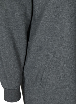 Meliertes Sweatkleid mit Taschen, Dark Grey Melange, Packshot image number 3