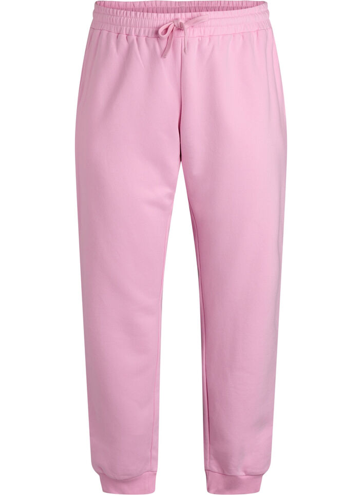 Sweathose mit hoher Taille, Pink, Packshot image number 0