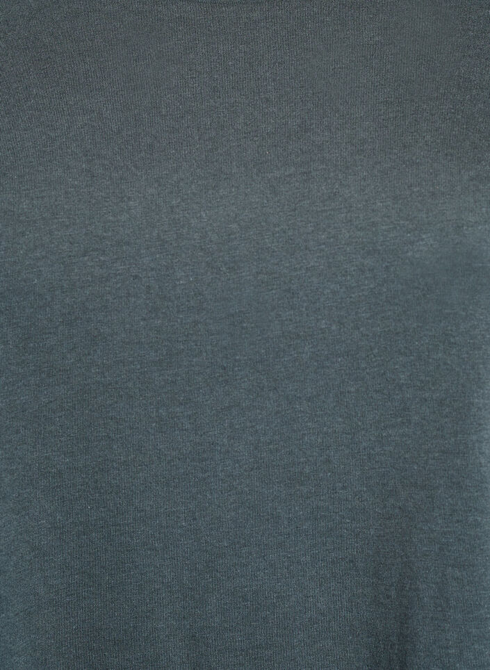 T-Shirt aus Baumwollmischung mit kurzen &Auml;rmeln, Gr&uuml;n, Packshot image number 2