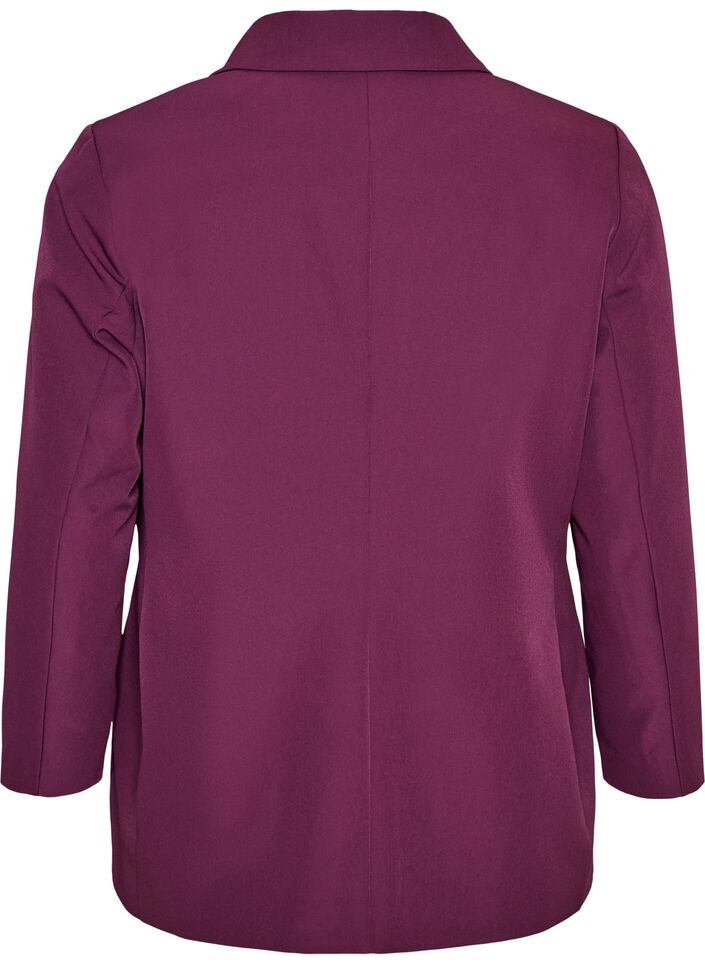 Klassischer Blazer mit Knopfverschluss, Lila, Packshot image number 1