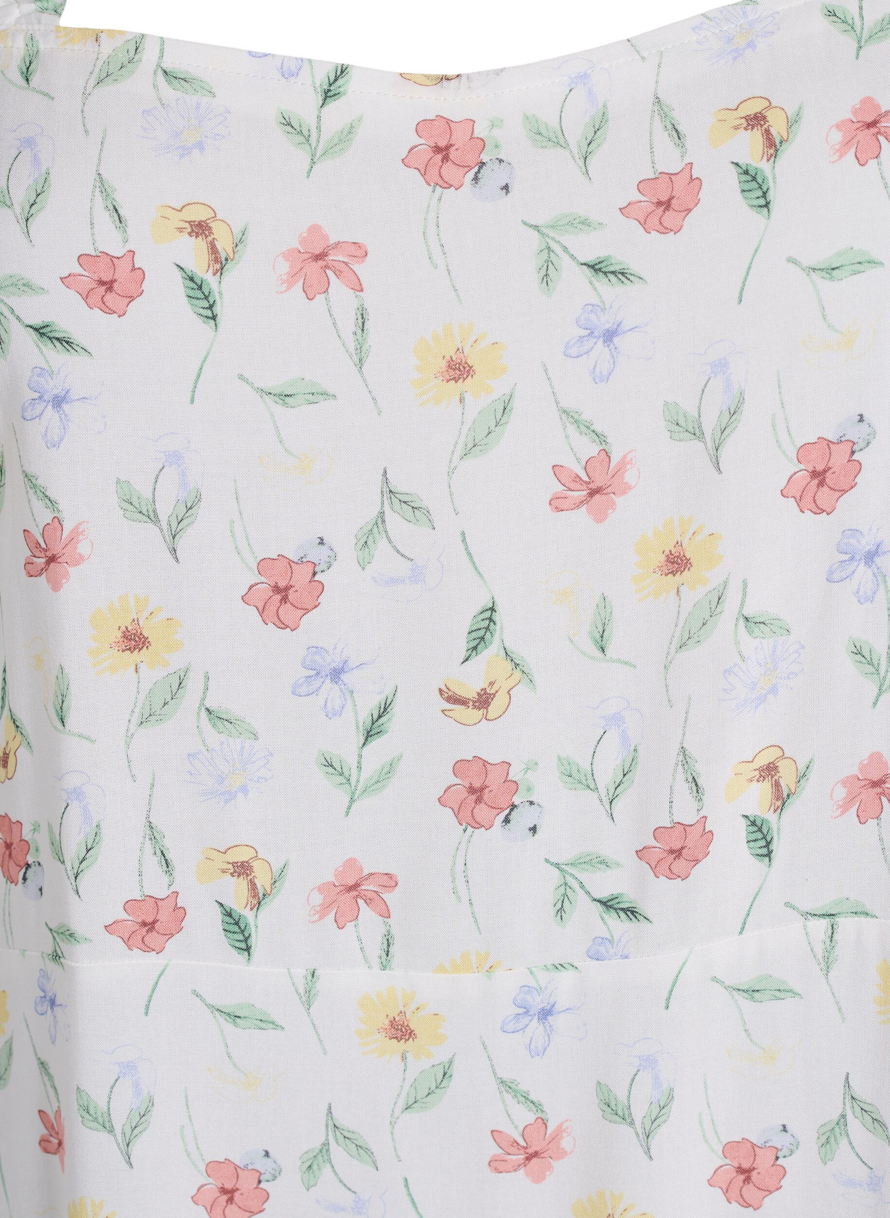 Zizzi FLASH - Sommerkleid mit breiten Tr&auml;gern, Wei&szlig;, Packshot image number 2