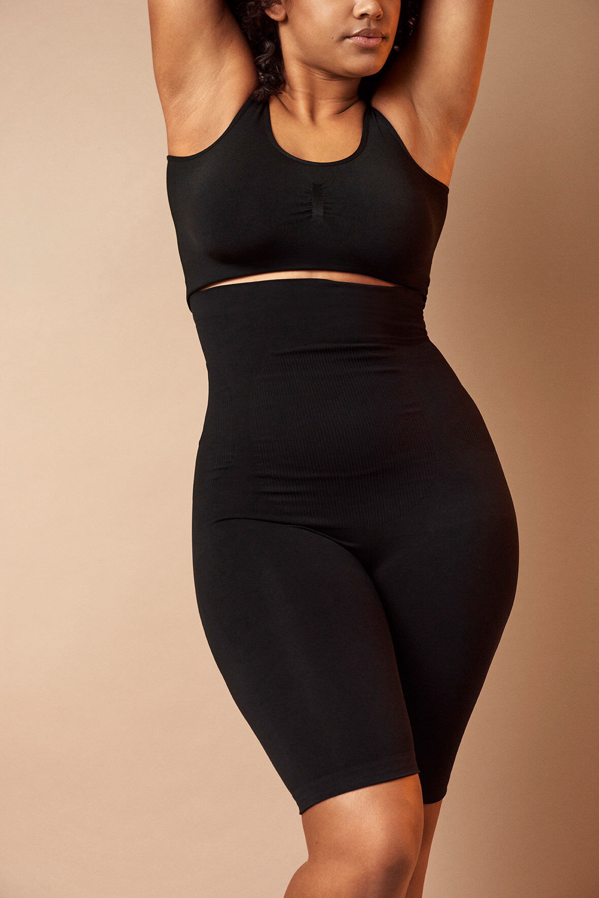 ZizziHochtaillierte Shapewear Shorts, Schwarz, Image image number 1