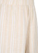 Gestreifte kurze Hose aus einer Leinen-Viskose-Mischung, Beige, Packshot image number 2