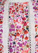 &Auml;rmellose Bluse aus Baumwolle mit Blumenprint und Broderie Anglaise, Pink, Packshot image number 2