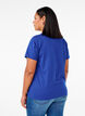 Basic T-Shirt aus Baumwolle mit Rundhalsausschnitt, Blau, Model image number 2