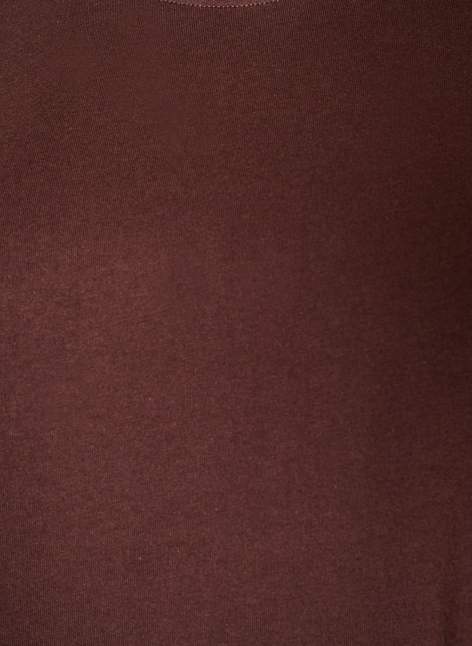 ZizziBasic T-Shirt mit langen &Auml;rmeln, Braun, Packshot image number 2
