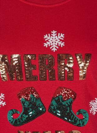 Weihnachts-Sweatshirt, Red Merry Xmas , Packshot image number 2