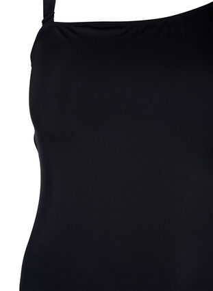 Badeanzug mit asymmetrischem Ausschnitt, Black, Packshot image number 2