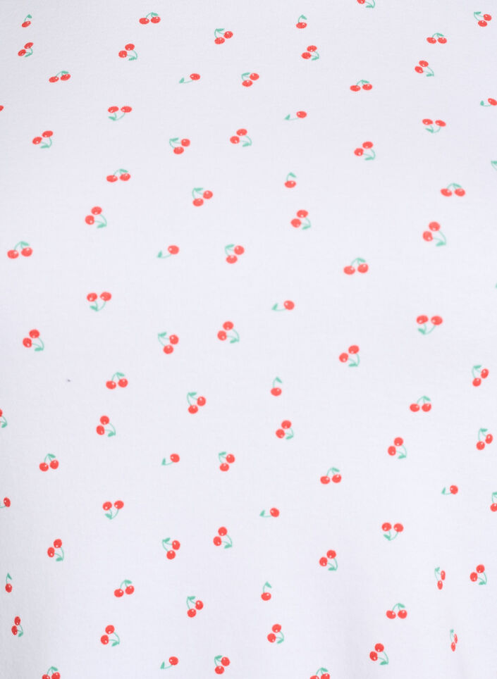 T-Shirt aus Baumwolle mit Allover-Druck, Vanille, Packshot image number 2