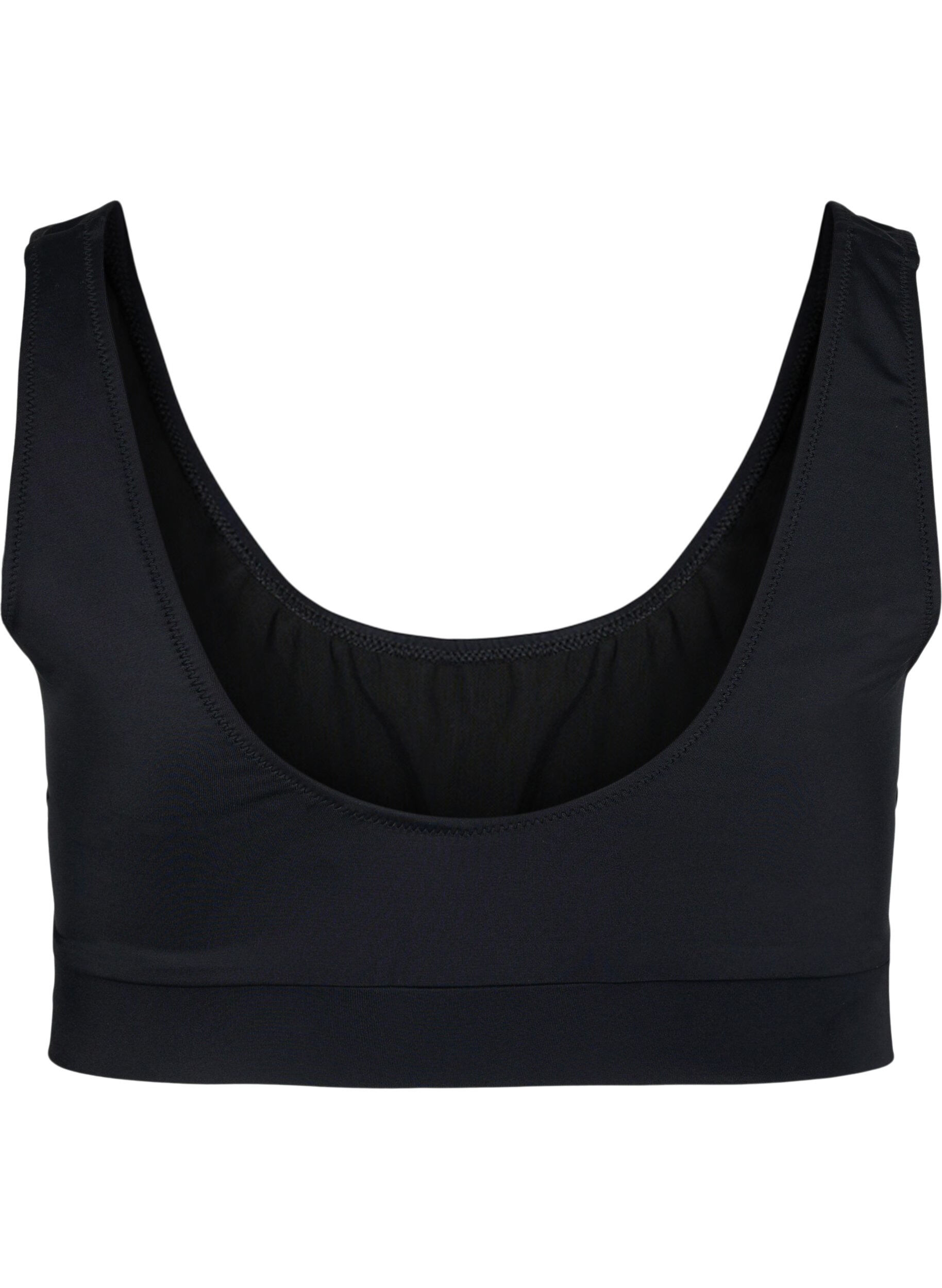 Zizzi Bikini-Top mit Rundhalsausschnitt, Black, Packshot image number 1