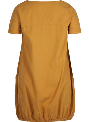 Kleid mit Taschen, Golden Yellow, Packshot image number 1