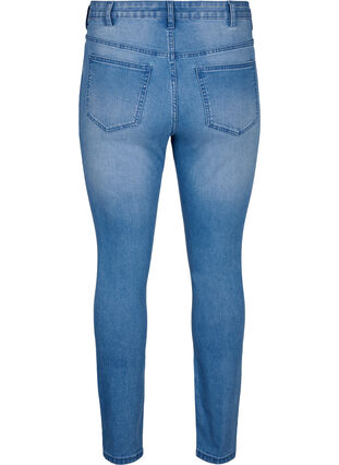 Amy-Jeans mit superschmaler Passform und gerippten Details, Blue denim, Packshot image number 1