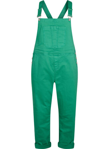 Farbiger Jeans-Overall, Holly Green, Packshot image number 0