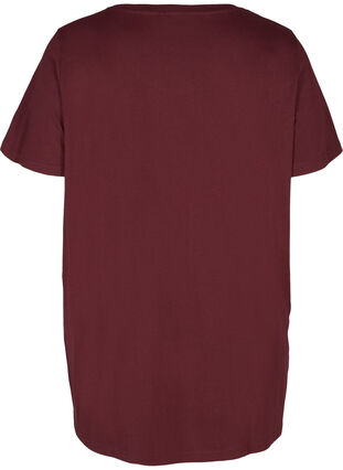 Oversize Nachtshirt aus Bio-Baumwolle, Tawny Port, Packshot image number 1