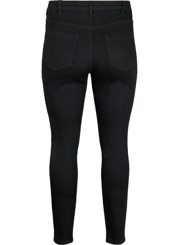 Amy Jeans mit hoher Taille und extra schlanker Passform, Schwarz, Packshot image number 1