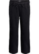 Jeans mit lockerer Passform, elastischem Bund und Tunnelzug, Schwarz, Packshot image number 0