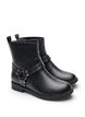 Kurzer Bikerstiefel, Schwarz, Packshot image number 1