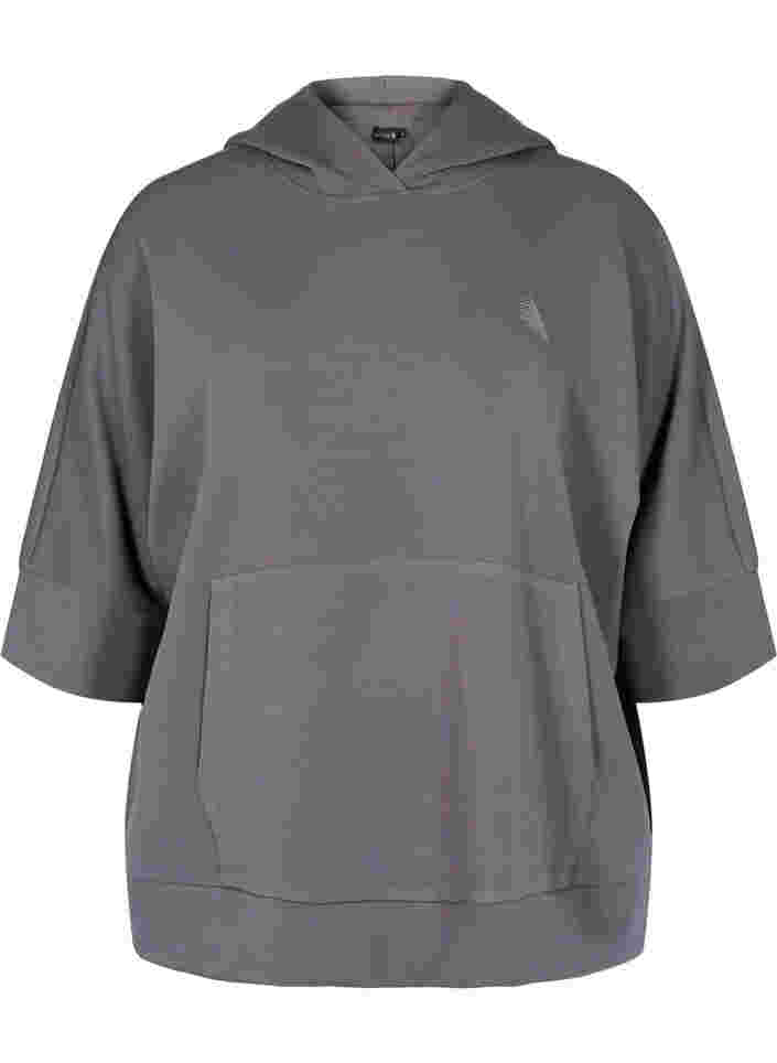 Sweatshirt mit Kapuze und 3/4-Ärmeln, Rabbit, Packshot image number 0