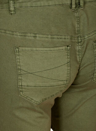 Slim Fit Denim Shorts, Green, Packshot image number 3
