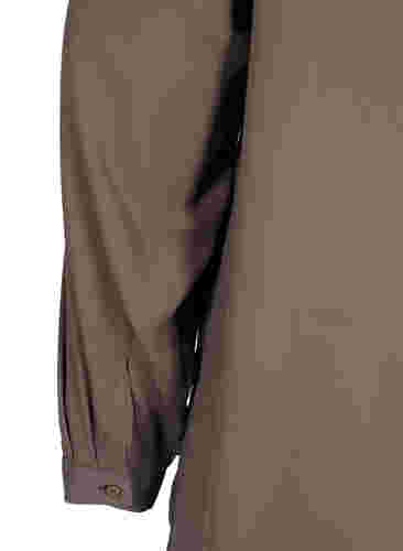 Unifarbenes Hemd mit V-Ausschnitt, Falcon, Packshot image number 3