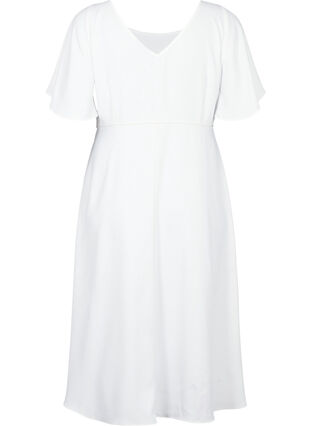 Party-Kleid mit Empire-Schnitt, Bright White, Packshot image number 1