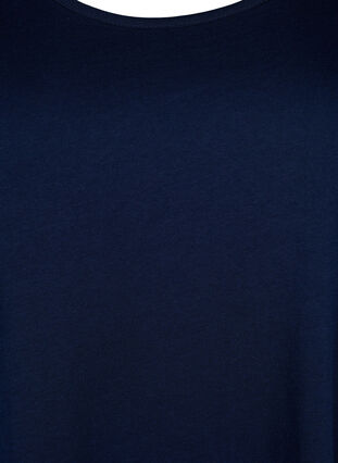 Ärmelloses Kleid aus Baumwolle mit A-Linie, Navy Blazer solid, Packshot image number 2