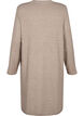 Strickkleid mit Rundhalsausschnitt und Schlitz, Desert Taupe Mel., Packshot image number 1