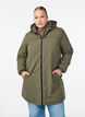 Leichter gepolsterter Parka mit Kapuze, Gr&uuml;n, Model image number 0