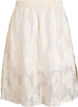 Gebl&uuml;mter Midi-Rock aus Jacquard, Vanille, Packshot image number 1