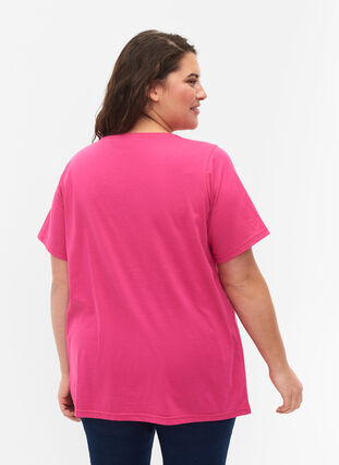 FLASH - T-Shirt mit Motiv, Raspberry Rose, Model image number 1