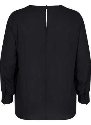 Bluse mit langen Ärmeln, Black, Packshot image number 1